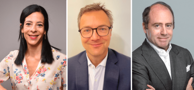 De gauche à droite : Maud Minoustchin (Trocadero CP), Guillaume Redaud (AllianzGI), Guillaume Seligmann (Ayache)