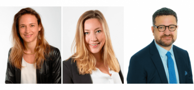De gauche à droite : Caroline Gibert (Isai Gestion), Caroline Steil (France invest), Fernand Arsanios (King & Spalding)