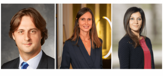 De gauche à droite : Rodolphe Brumm (BNP Paribas Private Assets), Magalie Delandsheer (LL Berg), Alicia Bali (White & Case)