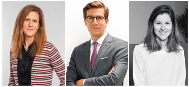 De gauche à droite : Caroline Folleas (Cathay Capital), Louis Robert (Metric Capital Partners), Marie-Raphaëlle de Wissocq (Abenex)