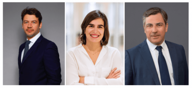 De gauche à droite : Christoph Bruguier (Vauban Infrastructure Partners), Morgane Honikman (Omnes), Laurent Pellerin (Crédit Agricole Midcap Advisors)