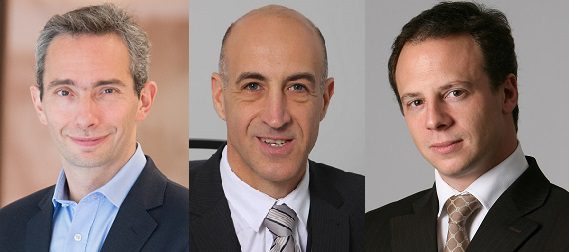 David Danon Boileau, associé sur le marché de la construction chez L.E.K. Consulting , Stéphane Currenti, directeur général de BTP Capital Investissement. et Benjamin Arm, associé gérant responsable du capital développement & transmission chez Omnes.



