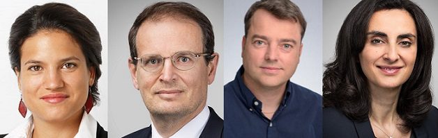 Cornelia Gomez, responsable ESG & sustainability chez PAI Partners, Paul Braida, information system director chez Eurazeo, Thierry Karsenti, vice-président technique Europe chez Check Point et Sophie Flak, directrice de la RSE et du digital d’Eurazeo