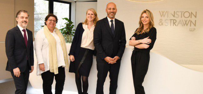 Les quatre nouveaux associés de Winston & Strawn. De gauche à droite : Jérôme Mas, Edith Boucaya, Ariane Berthoud, Grine Lahreche et Sophie Dechaumet