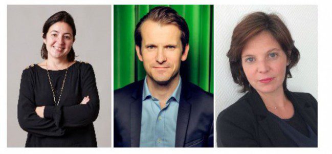 De gauche à droite : Caroline PIhan, Yann Auregan et Stéphanie Fortier