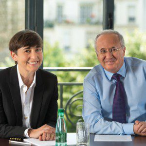 Caroline Rémus, associée gérante d’EPF Partners et Eddie Misrahi, président d’Apax Partners MidMarket.