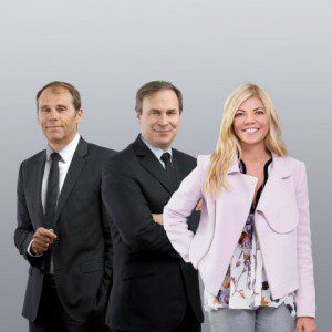 Benoist Grossmann, directeur général d’Idinvest, Christophe Bavière, président du directoire d'Idinvest et Virginie Morgon, directeur général d’Eurazeo.